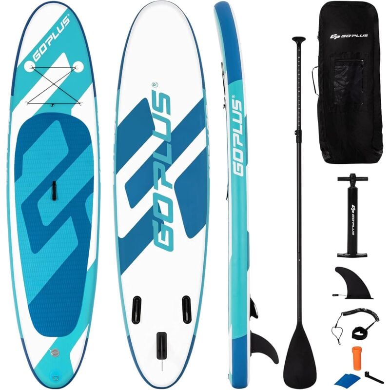 COSTWAY Tabla de Paddle Inflable 305 x 76 x 15 cm Sup Board con Accesorios Superficie Antideslizante Azul claro
COSTWAY Tabla de Paddle Inflable 305 x 76 x 15 cm Sup Board con Accesorios Superficie Antideslizante Azul claro