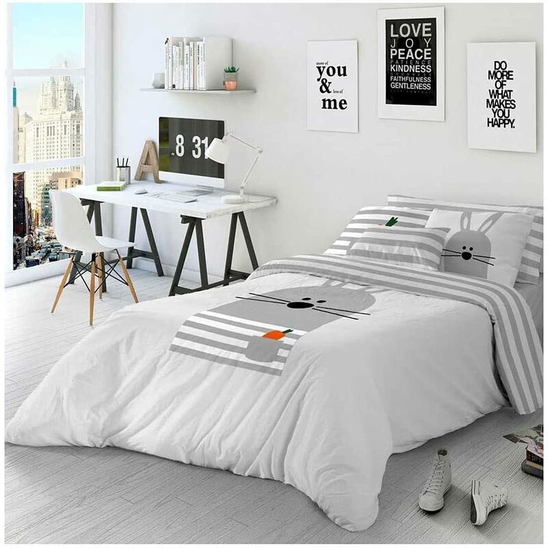 Funda Nordica infantil Reversible Bugs ALGODÓN 100% - Disponible en varios tamaños - Cama de 90 - Gris - Cotton Artean
Funda Nordica infantil Reversible Bugs ALGODÓN 100% - Disponible en varios tamaños - Cama de 90 - Gris - Cotton Artean