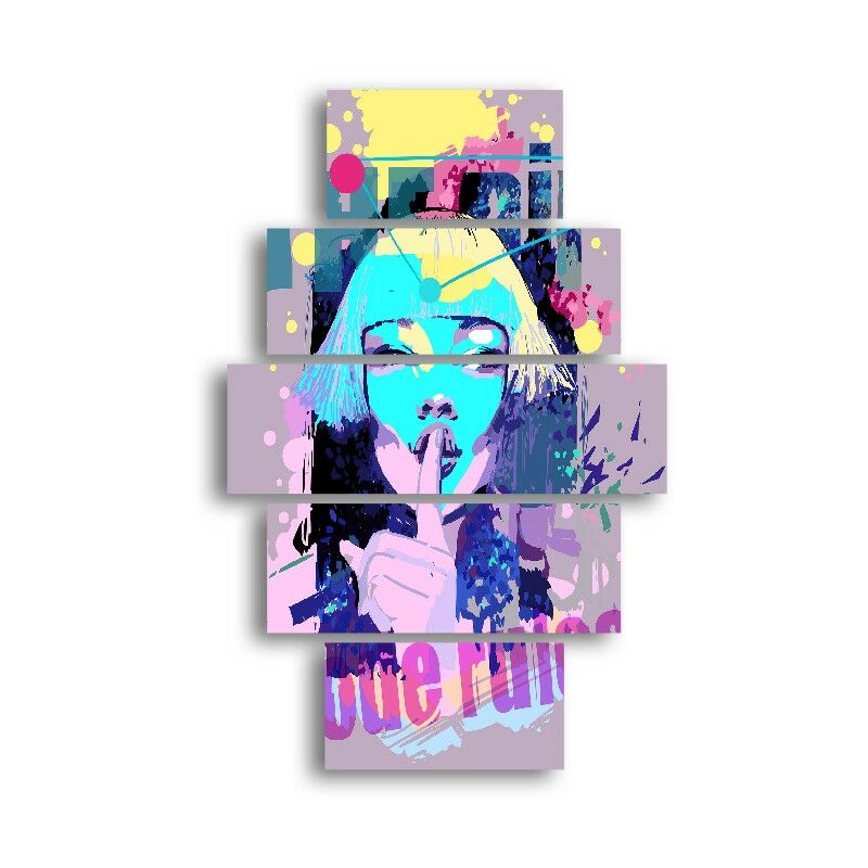 Homemania - Cuadro Chica - 5 piezas - Retrato - para la sala de estar, habitacion - Multicolor en MDF, 95 x 0,3 x 60 cm
Homemania - Cuadro Chica - 5 piezas - Retrato - para la sala de estar, habitacion - Multicolor en MDF, 95 x 0,3 x 60 cm