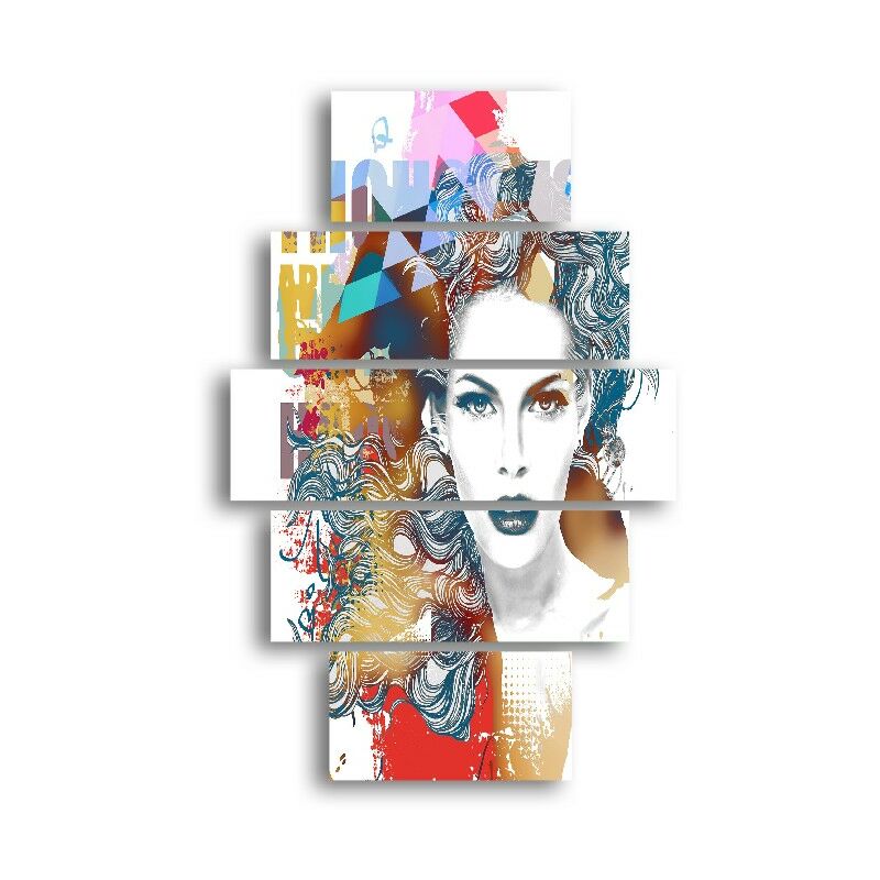 Homemania - Cuadro Chica - 5 piezas - Retrato - para la sala de estar, habitacion - Multicolor en MDF, 95 x 0,3 x 60 cm
Homemania - Cuadro Chica - 5 piezas - Retrato - para la sala de estar, habitacion - Multicolor en MDF, 95 x 0,3 x 60 cm