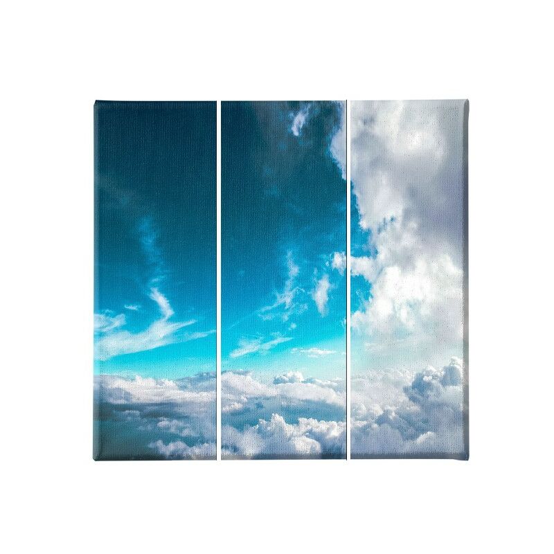 Homemania - Cuadro Cielo - 3 piezas - Naturaleza y paisajes - por sala de estar, habitacion - Multicolor en Poliester, madera, 69 x 3 x 50 cm
Homemania - Cuadro Cielo - 3 piezas - Naturaleza y paisajes - por sala de estar, habitacion - Multicolor en Poliester, madera, 69 x 3 x 50 cm