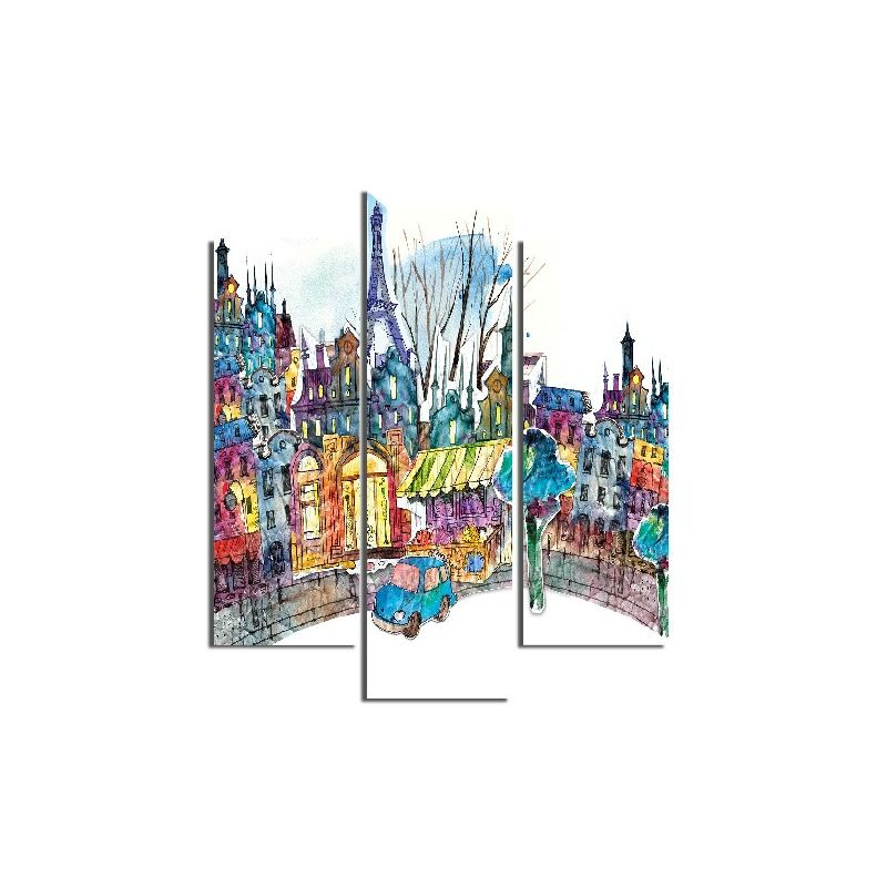 Homemania - Cuadro Ciudad - 3 piezas - Arte y Graffiti - de la sala de estar, habitacion - Multicolor en MDF, 57 x 0,3 x 60 cm
Homemania - Cuadro Ciudad - 3 piezas - Arte y Graffiti - de la sala de estar, habitacion - Multicolor en MDF, 57 x 0,3 x 60 cm