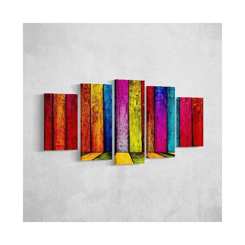 Homemania - Cuadro Colores - 5 piezas - Arte y Graffiti - para la sala de estar, la habitacion - Multicolor en Poliester, madera, 100 x 3 x 60 cm
Homemania - Cuadro Colores - 5 piezas - Arte y Graffiti - para la sala de estar, la habitacion - Multicolor en Poliester, madera, 100 x 3 x 60 cm