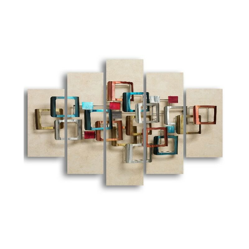 Homemania - Cuadro Cubo - 5 piezas - Geometricas - de la sala de estar, de la habitacion - Multicolor en MDF, 95 x 0,3 x 60 cm
Homemania - Cuadro Cubo - 5 piezas - Geometricas - de la sala de estar, de la habitacion - Multicolor en MDF, 95 x 0,3 x 60 cm