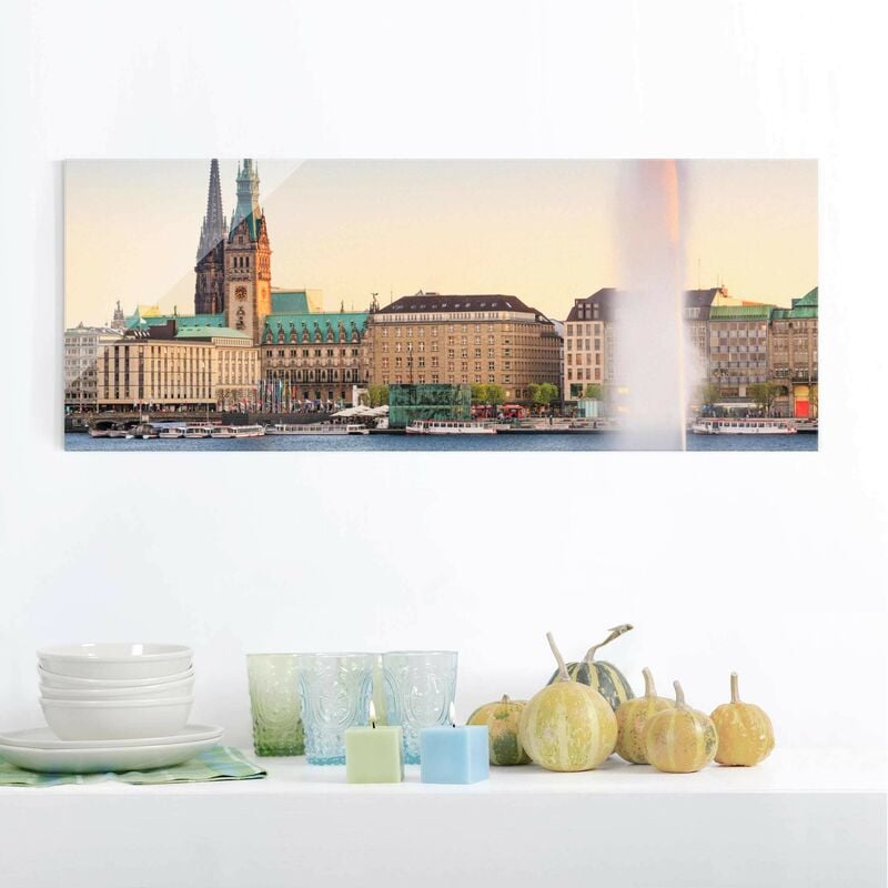 Cuadro de cristal - Alster lake in Hamburg - Panorama Apaisado Dimensión LxA: 30cm x 80cm
Cuadro de cristal - Alster lake in Hamburg - Panorama Apaisado Dimensión LxA: 30cm x 80cm
