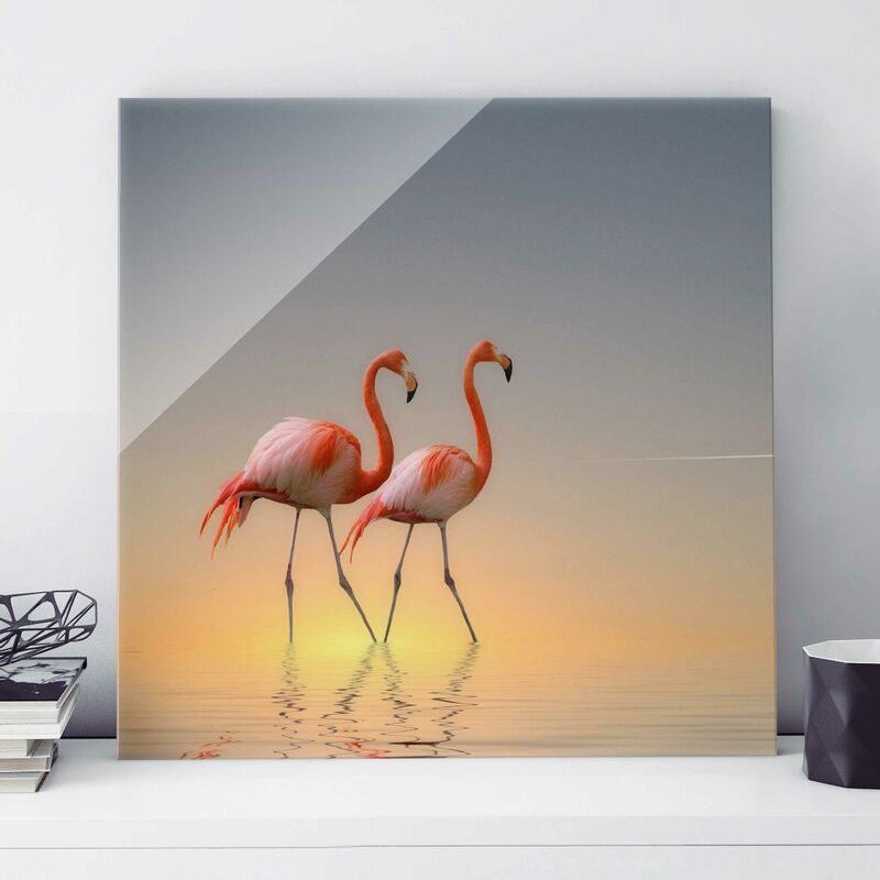 Cuadro de cristal - Flamingo Love - Formato Cuadrado 1:1 Dimensión LxA: 30cm x 30cm
Cuadro de cristal - Flamingo Love - Formato Cuadrado 1:1 Dimensión LxA: 30cm x 30cm