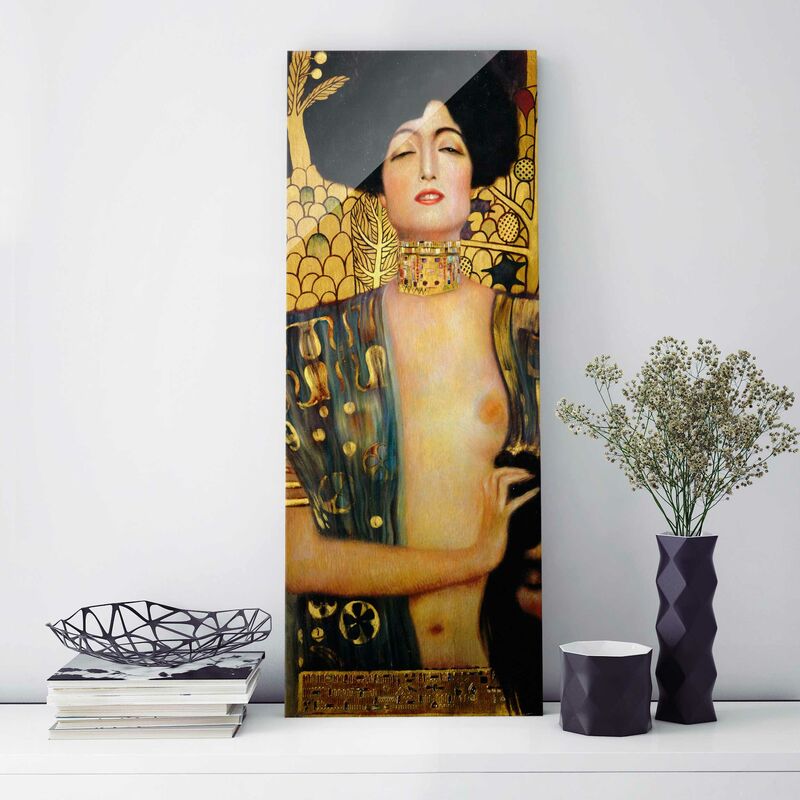 Cuadro de cristal - Gustav Klimt - Judith I - Art Nouveau Panorama Alto Dimensión LxA: 55cm x 20cm
Cuadro de cristal - Gustav Klimt - Judith I - Art Nouveau Panorama Alto Dimensión LxA: 55cm x 20cm