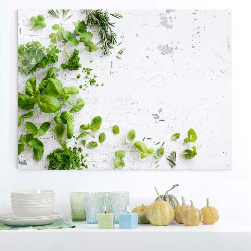Bilderwelten - Cuadro de cristal - Herbs On Wooden Shabby - Formato Apaisado 3:4 Dimensión LxA: 75cm x 100cm
Bilderwelten - Cuadro de cristal - Herbs On Wooden Shabby - Formato Apaisado 3:4 Dimensión LxA: 75cm x 100cm