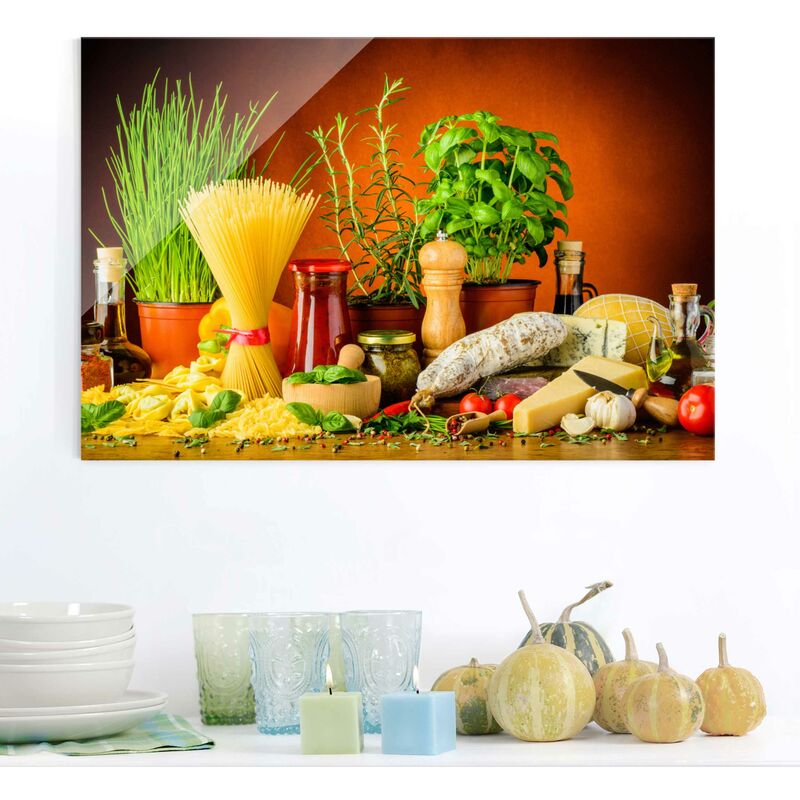 Bilderwelten - Cuadro de cristal - Italian Kitchen - Formato Apaisado 2:3 Dimensión LxA: 60cm x 90cm
Bilderwelten - Cuadro de cristal - Italian Kitchen - Formato Apaisado 2:3 Dimensión LxA: 60cm x 90cm