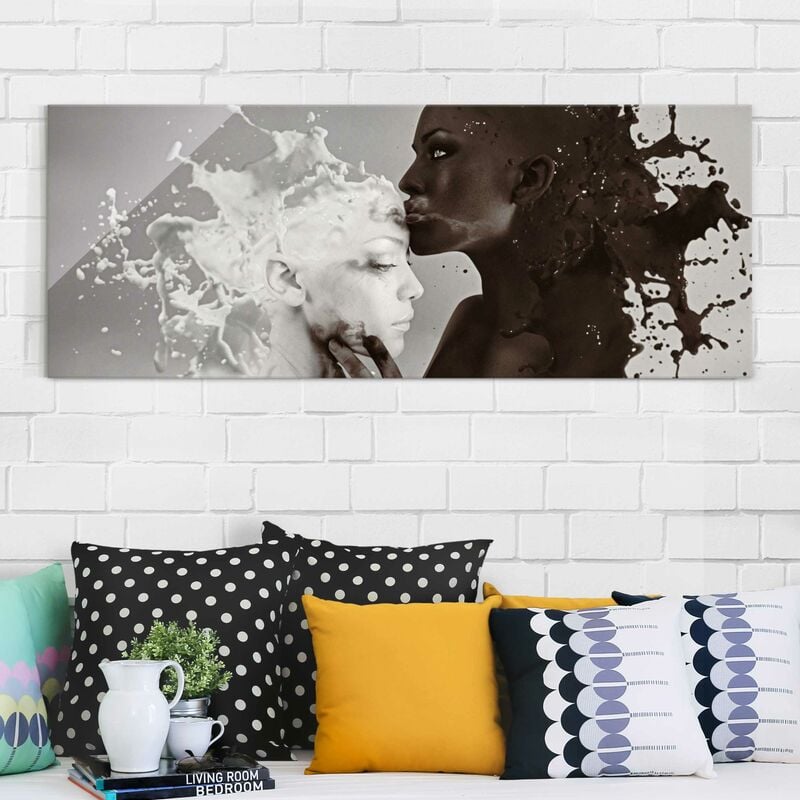 Cuadro de cristal - Milk & Coffee Kiss - Panorama Apaisado Dimensión LxA: 50cm x 125cm
Cuadro de cristal - Milk & Coffee Kiss - Panorama Apaisado Dimensión LxA: 50cm x 125cm
