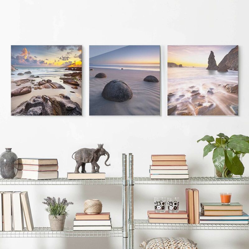 Bilderwelten - Cuadro de cristal multipart - Beach Sunset - 3 parte Dimensión LxA: 3x 50cm x 50cm
Bilderwelten - Cuadro de cristal multipart - Beach Sunset - 3 parte Dimensión LxA: 3x 50cm x 50cm