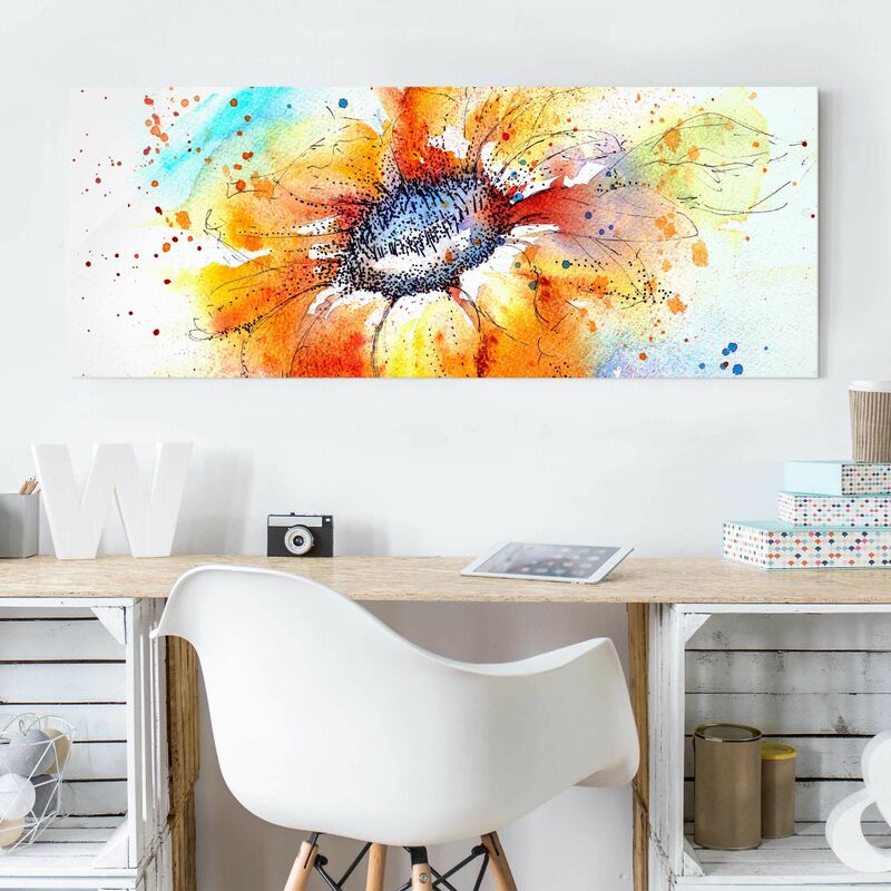 Cuadro de cristal - Painted Sunflower - Panorama Apaisado Dimensión LxA: 20cm x 55cm
Cuadro de cristal - Painted Sunflower - Panorama Apaisado Dimensión LxA: 20cm x 55cm