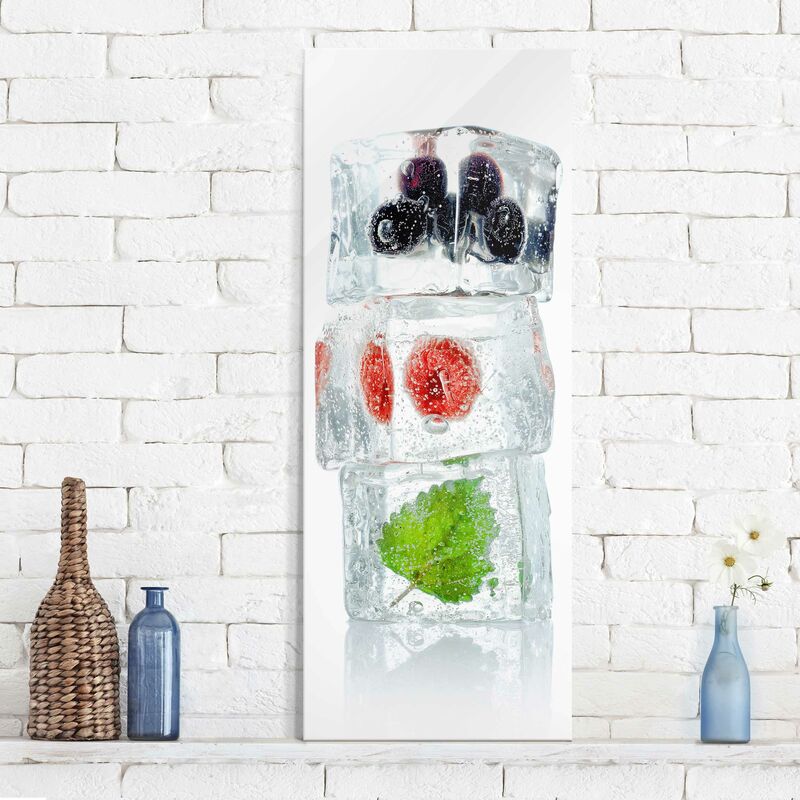 Bilderwelten - Cuadro de cristal - Raspberry lemon balm and blueberries in ice cube - Panorama Alto Dimensión LxA: 80cm x 30cm
Bilderwelten - Cuadro de cristal - Raspberry lemon balm and blueberries in ice cube - Panorama Alto Dimensión LxA: 80cm x 30cm