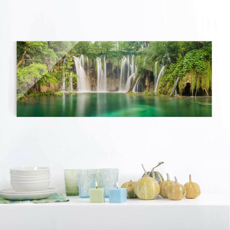 Cuadro de cristal - Waterfall Plitvice Lakes - Panorama Apaisado Dimensión LxA: 40cm x 100cm
Cuadro de cristal - Waterfall Plitvice Lakes - Panorama Apaisado Dimensión LxA: 40cm x 100cm