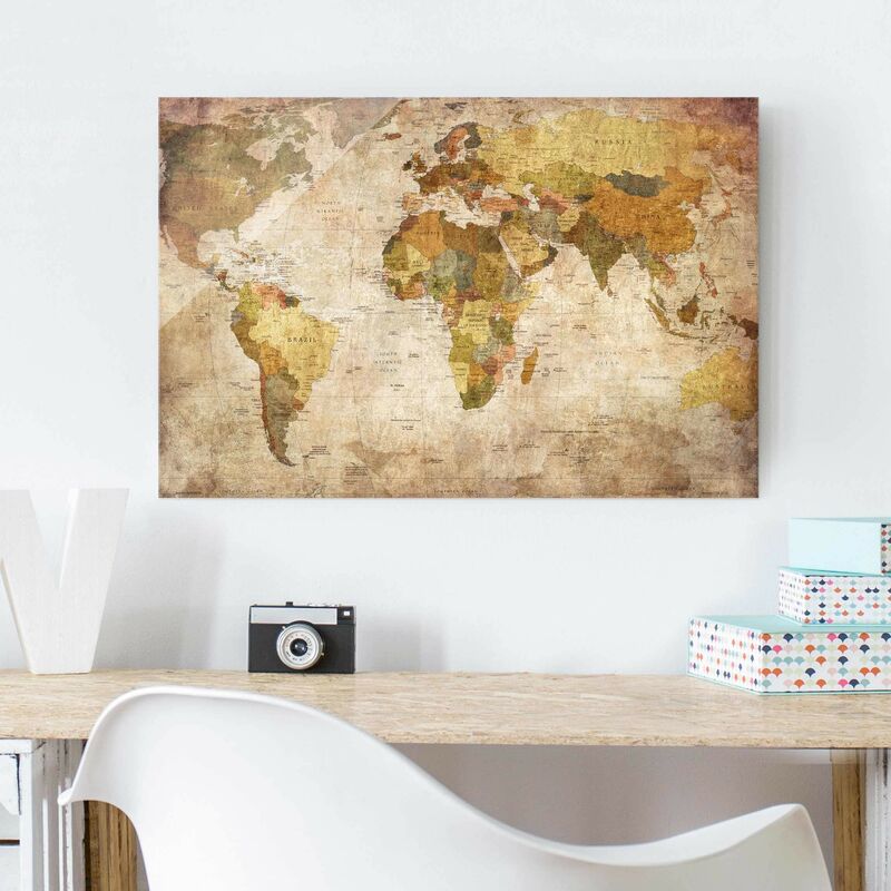 Bilderwelten - Cuadro de cristal - World map - Apaisado 2:3 Dimensión LxA: 60cm x 90cm
Bilderwelten - Cuadro de cristal - World map - Apaisado 2:3 Dimensión LxA: 60cm x 90cm