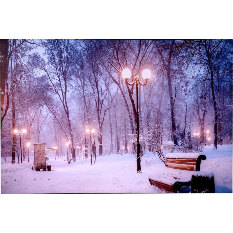 Cuadro Paisaje LED Con Interruptor (Parque, 60 * 40 * 1,8) Parque Nevado Con Farolas Iluminadas Por 8 LEDs 2 Pilas AA cuadro led hogar - Jandei
Cuadro Paisaje LED Con Interruptor (Parque, 60 * 40 * 1,8) Parque Nevado Con Farolas Iluminadas Por 8 LEDs 2 Pilas AA cuadro led hogar - Jandei