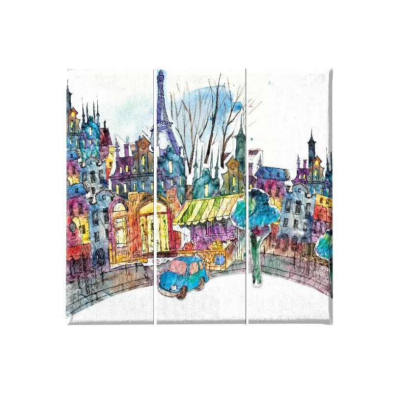 Cuadro Eiffel Tours - 3 piezas - Arte y Graffiti - de la sala de estar, habitacion - Multicolor en Poliester, madera, 69 x 3 x 50 cm
Cuadro Eiffel Tours - 3 piezas - Arte y Graffiti - de la sala de estar, habitacion - Multicolor en Poliester, madera, 69 x 3 x 50 cm