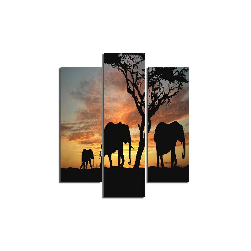 Homemania - Cuadro Elefante - 3 Piezas - Animales - de la sala de estar, habitacion - Multicolor en MDF, 57 x 0,3 x 60 cm
Homemania - Cuadro Elefante - 3 Piezas - Animales - de la sala de estar, habitacion - Multicolor en MDF, 57 x 0,3 x 60 cm