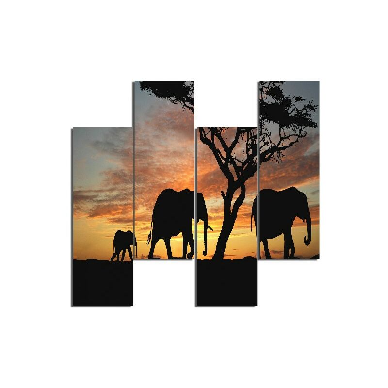 Homemania - Cuadro Elefante - 4 Piezas - Animales - de la sala de estar, habitacion - Multicolor en MDF, 76 x 0,3 x 50 cm
Homemania - Cuadro Elefante - 4 Piezas - Animales - de la sala de estar, habitacion - Multicolor en MDF, 76 x 0,3 x 50 cm