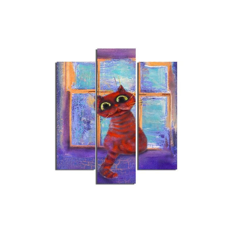 Homemania - Cuadro Felino - 3 Piezas - Animales - de la sala de estar, habitacion - Multicolor en MDF, 57 x 0,3 x 60 cm
Homemania - Cuadro Felino - 3 Piezas - Animales - de la sala de estar, habitacion - Multicolor en MDF, 57 x 0,3 x 60 cm