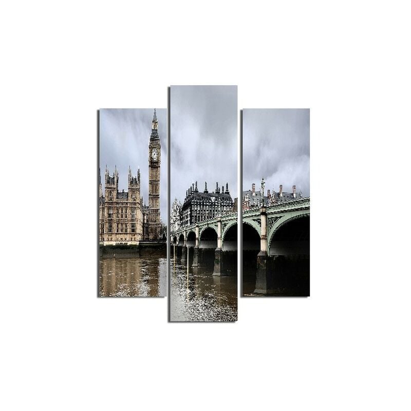 Homemania - Cuadro Londres - 3 piezas - Ciudades y paisajes - por sala de estar, habitacion - Multicolor en MDF, 57 x 0,3 x 60 cm
Homemania - Cuadro Londres - 3 piezas - Ciudades y paisajes - por sala de estar, habitacion - Multicolor en MDF, 57 x 0,3 x 60 cm
