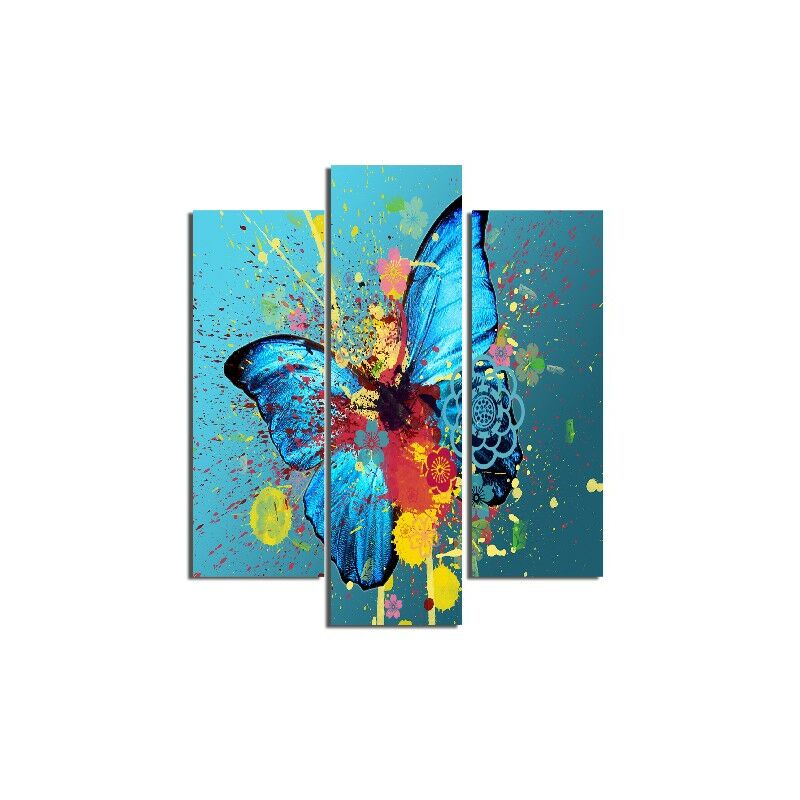 Homemania - Cuadro Mariposas - 3 Piezas - Animales - de la sala de estar, habitacion - Multicolor en MDF, 57 x 0,3 x 60 cm
Homemania - Cuadro Mariposas - 3 Piezas - Animales - de la sala de estar, habitacion - Multicolor en MDF, 57 x 0,3 x 60 cm