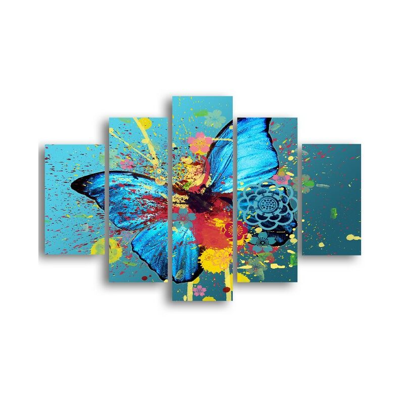 Homemania - Cuadro Mariposas - 5 Piezas - Animales - por sala, habitacion - Multicolor en MDF, 95 x 0,3 x 60 cm
Homemania - Cuadro Mariposas - 5 Piezas - Animales - por sala, habitacion - Multicolor en MDF, 95 x 0,3 x 60 cm