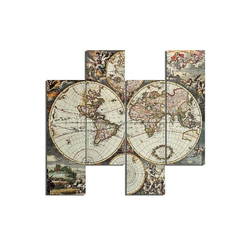 Homemania - Cuadro Mundo - 4 Piezas - Mapa - de la sala de estar, habitacion - Multicolor en MDF, 76 x 0,3 x 50 cm
Homemania - Cuadro Mundo - 4 Piezas - Mapa - de la sala de estar, habitacion - Multicolor en MDF, 76 x 0,3 x 50 cm