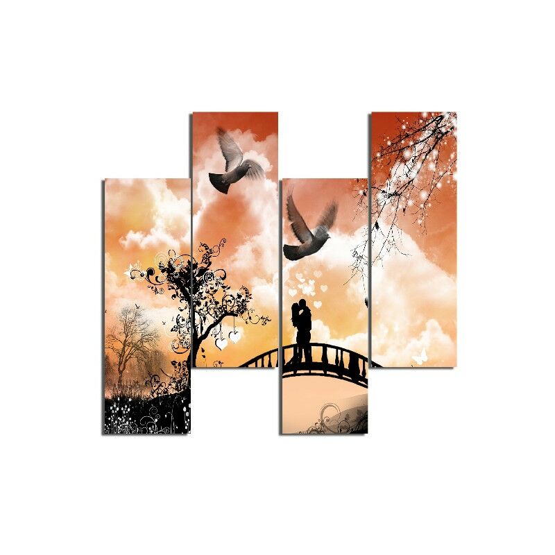 Cuadro Puente - 4 piezas - Naturaleza y paisajes - por sala, habitacion - Multicolor en MDF, 76 x 0,3 x 50 cm
Cuadro Puente - 4 piezas - Naturaleza y paisajes - por sala, habitacion - Multicolor en MDF, 76 x 0,3 x 50 cm