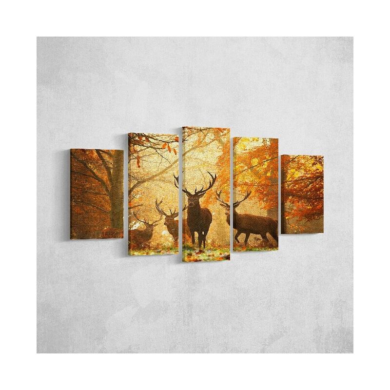 Homemania - Cuadro Venado - 5 Piezas - Animales - por sala, habitacion - Multicolor en Poliester, madera, 100 x 3 x 60 cm
Homemania - Cuadro Venado - 5 Piezas - Animales - por sala, habitacion - Multicolor en Poliester, madera, 100 x 3 x 60 cm