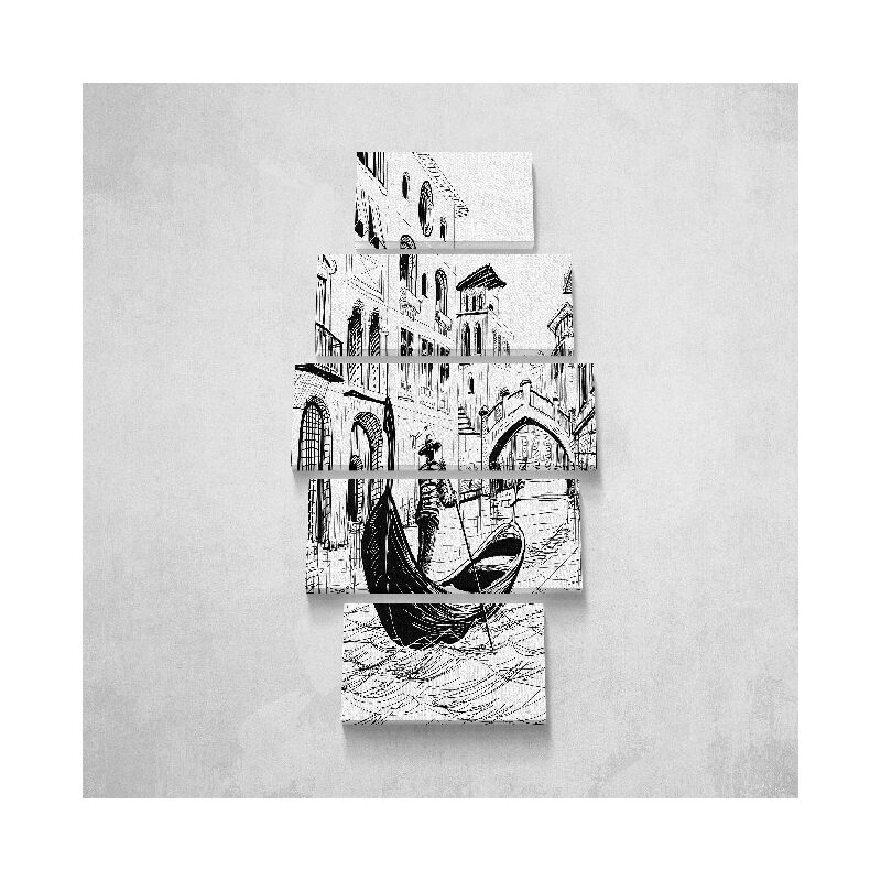 Homemania - Cuadro Venecia - 5 piezas - Ciudades y paisajes - por sala de estar, habitacion - Multicolor en Poliester, madera, 100 x 3 x 60 cm
Homemania - Cuadro Venecia - 5 piezas - Ciudades y paisajes - por sala de estar, habitacion - Multicolor en Poliester, madera, 100 x 3 x 60 cm