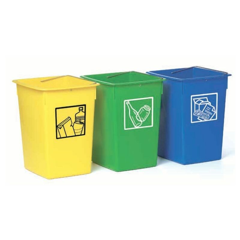 Cubeta de reciclaje 26L Amarillo Envases - Fervik