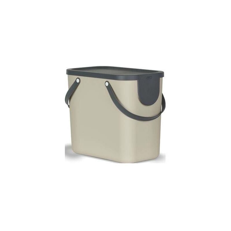 Cubo Reciclaje Apilable Albula 25l Beige