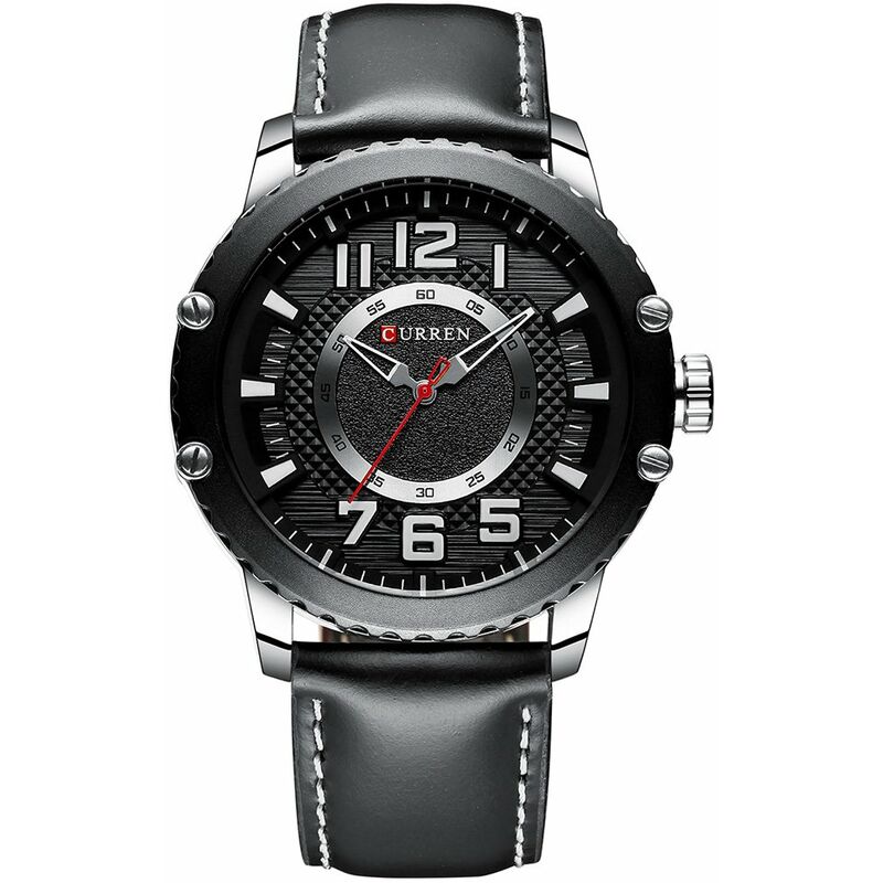 8341 Reloj de cuarzo para hombre Caja de aleacion resistente al agua Espejo Hardlex Correa de cuero genuino Reloj de pulsera masculino - Curren
8341 Reloj de cuarzo para hombre Caja de aleacion resistente al agua Espejo Hardlex Correa de cuero genuino Reloj de pulsera masculino - Curren