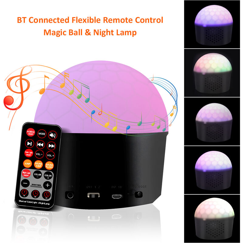 Happyshopping - D C 5 V 6 W 9 LED BT conectado, Mini discoteca Bola magica Luz de escenario, Lampara de noche de accesorio de iluminacion,tipo 2
Happyshopping - D C 5 V 6 W 9 LED BT conectado, Mini discoteca Bola magica Luz de escenario, Lampara de noche de accesorio de iluminacion,tipo 2