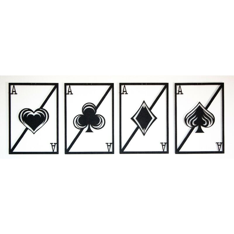 Decoracion de pared Jugando a las cartas Set 3 - Montado en la pared - Estanteria, Estanteria de libros - Negro en Metal, 29 x 0,15 x 43 cm
Decoracion de pared Jugando a las cartas Set 3 - Montado en la pared - Estanteria, Estanteria de libros - Negro en Metal, 29 x 0,15 x 43 cm
