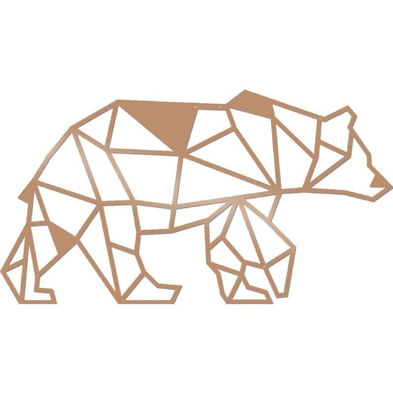 Decoracion de Pared Oso - Wall Art - Animales - para Sala de Estar, Dormitorio - Color Cobre en Acero, 55 x 0,15 x 30 cm
Decoracion de Pared Oso - Wall Art - Animales - para Sala de Estar, Dormitorio - Color Cobre en Acero, 55 x 0,15 x 30 cm