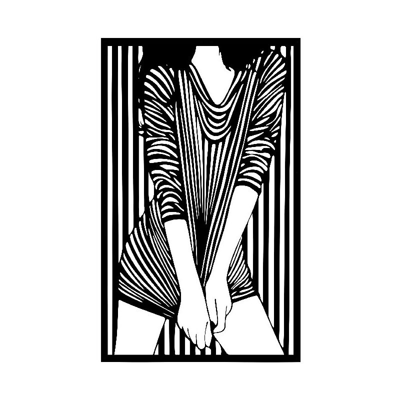 Decoracion de paredes Chica - Retrato - Arte de la pared, Pared - Negro en Metal, 50 x 0,15 x 80 cm, -
Decoracion de paredes Chica - Retrato - Arte de la pared, Pared - Negro en Metal, 50 x 0,15 x 80 cm, -