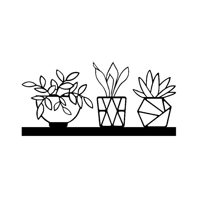 Decoracion de paredes Flores - Naturaleza - Arte mural, Pared - Negro en Metal, 70 x 0,15 x 30 cm, -
Decoracion de paredes Flores - Naturaleza - Arte mural, Pared - Negro en Metal, 70 x 0,15 x 30 cm, -