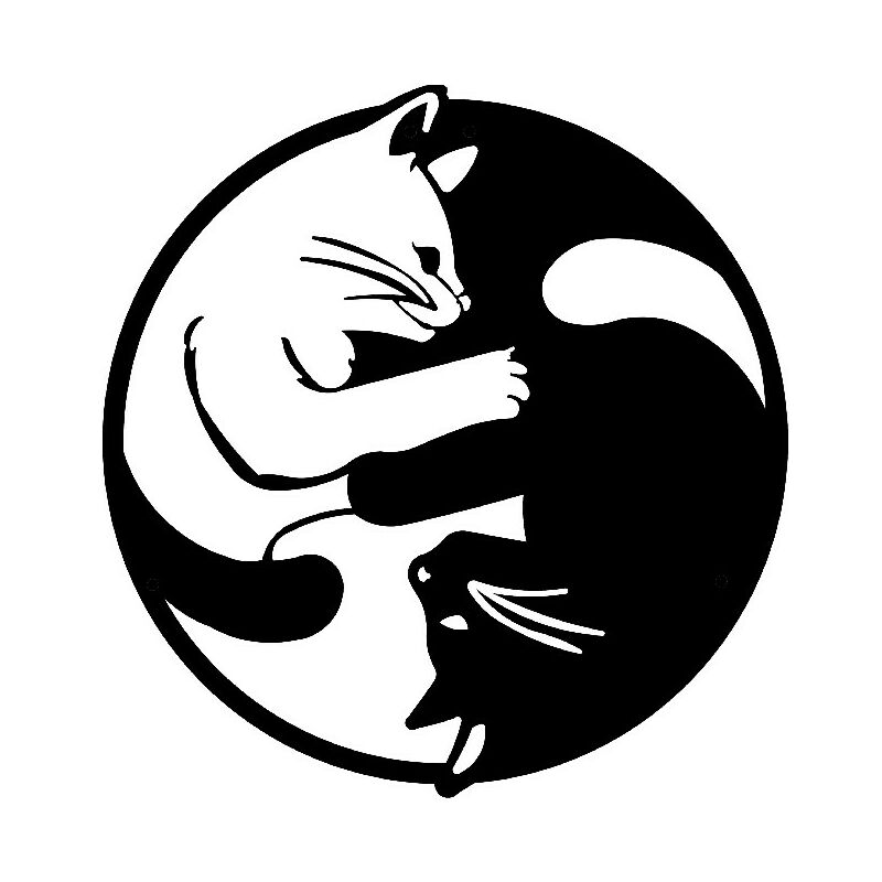 Decoracion de paredes Gatos Yin Yang - Animales - Arte de la Pared, Pared - Negro en Metal, 30 x 0,15 x 30 cm, -
Decoracion de paredes Gatos Yin Yang - Animales - Arte de la Pared, Pared - Negro en Metal, 30 x 0,15 x 30 cm, -