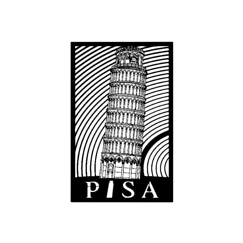 Decoracion de paredes Pisa - Ciudades y paisajes - Arte mural, Pared - Negro en Metal, 28 x 0,15 x 43 cm, -
Decoracion de paredes Pisa - Ciudades y paisajes - Arte mural, Pared - Negro en Metal, 28 x 0,15 x 43 cm, -