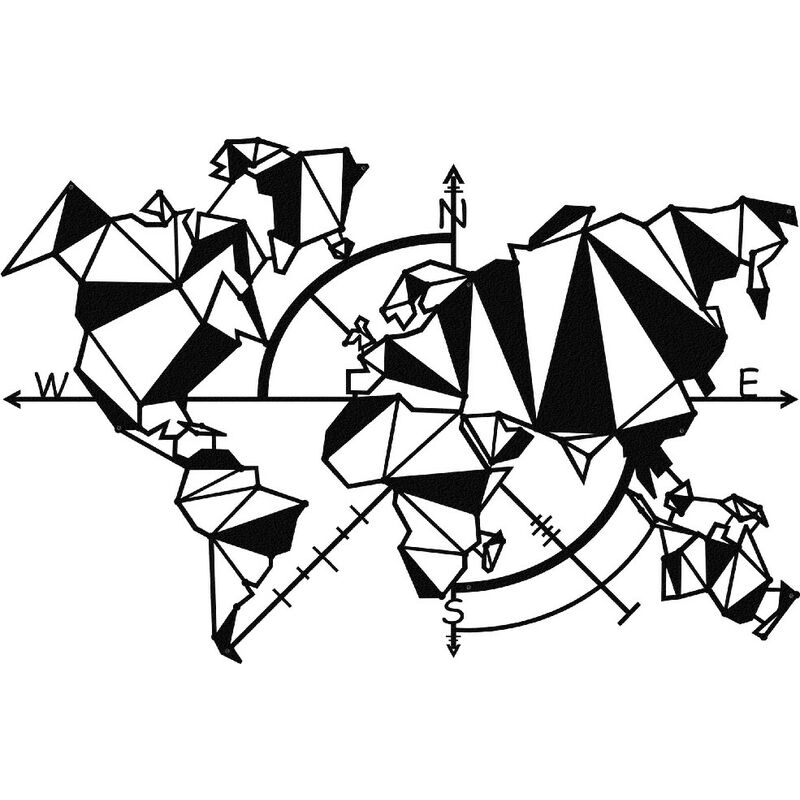 Decoracion de paredes World Map Series - Mapa - Arte de la Pared - Negro en Metal, 106 x 1,5 x 70 cm
Decoracion de paredes World Map Series - Mapa - Arte de la Pared - Negro en Metal, 106 x 1,5 x 70 cm