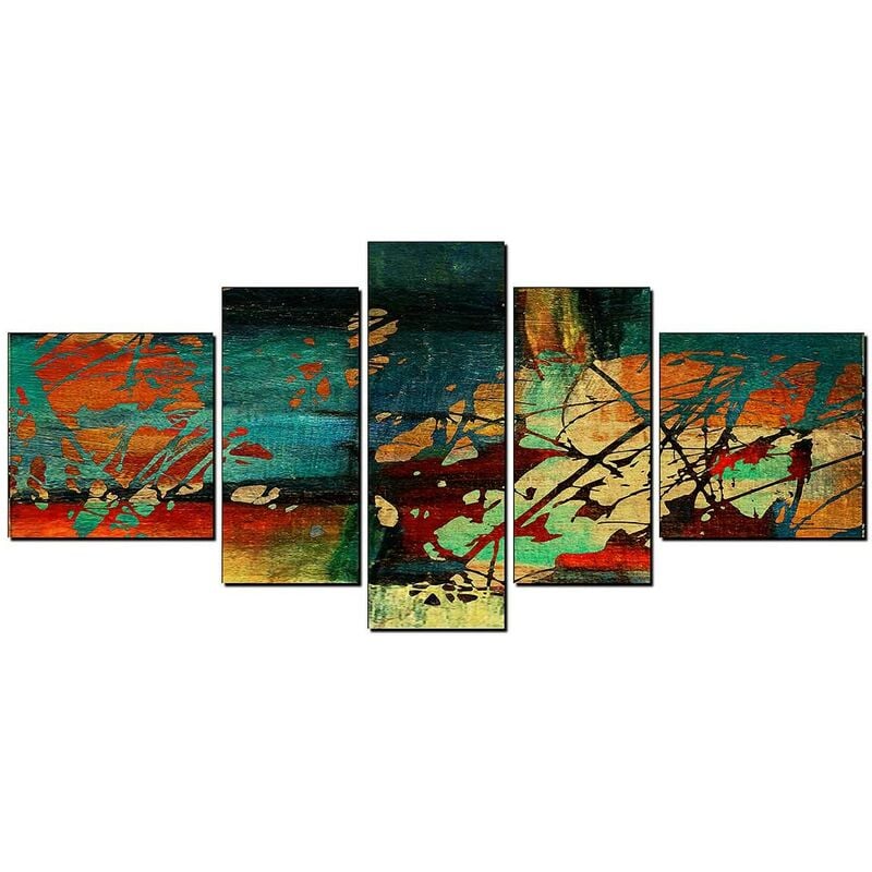 53 - Cuadros Modernos Impresión de Imagen Artística Digitalizada | Abstracto Moderno | 5 Piezas 180x85cm XXL - Dekoarte
53 - Cuadros Modernos Impresión de Imagen Artística Digitalizada | Abstracto Moderno | 5 Piezas 180x85cm XXL - Dekoarte