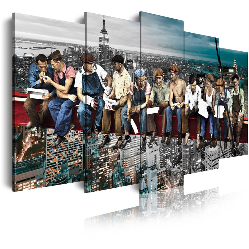 DekoArte 292 - Cuadros Modernos Impresión de Imagen Artística Digitalizada | Nueva York Obreros Rockefeller Center | 5 Piezas 150x80cm
DekoArte 292 - Cuadros Modernos Impresión de Imagen Artística Digitalizada | Nueva York Obreros Rockefeller Center | 5 Piezas 150x80cm