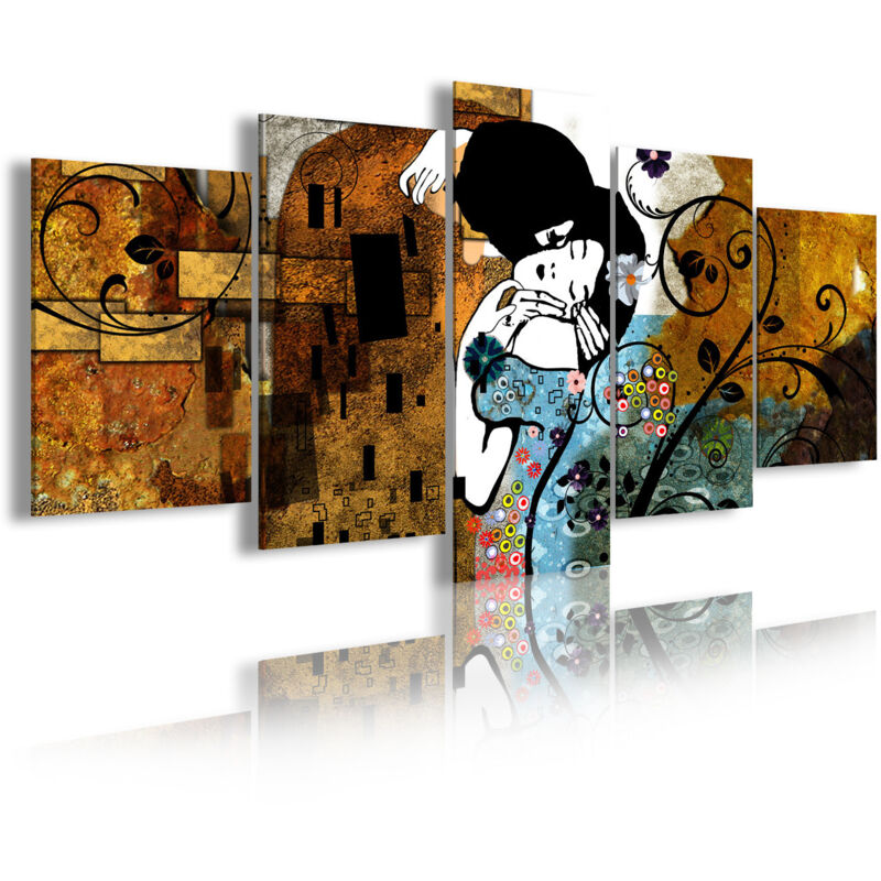 275 - Cuadros Modernos Impresión de Imagen Artística Digitalizada | Gustav Klimt El Beso | 5 Piezas 200x100cm XXL - Dekoarte
275 - Cuadros Modernos Impresión de Imagen Artística Digitalizada | Gustav Klimt El Beso | 5 Piezas 200x100cm XXL - Dekoarte