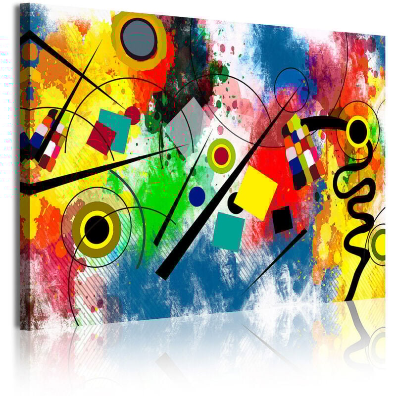 342 - Cuadros Modernos Impresión de Imagen Artística Digitalizada | Arte Kandinsky Rojo Azul | 1 Pieza 120x80cm - Dekoarte
342 - Cuadros Modernos Impresión de Imagen Artística Digitalizada | Arte Kandinsky Rojo Azul | 1 Pieza 120x80cm - Dekoarte