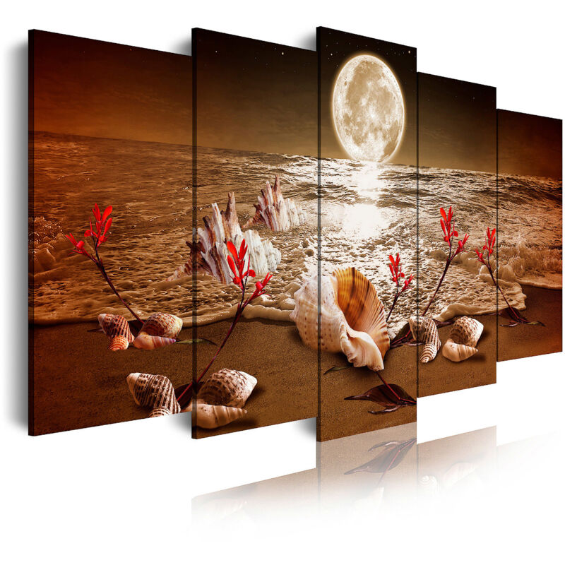 436 - Cuadros Modernos Impresión de Imagen Artística Digitalizada | Piasaje noche Luna Iluminando Playa | 5 Piezas 150x80cm - Dekoarte
436 - Cuadros Modernos Impresión de Imagen Artística Digitalizada | Piasaje noche Luna Iluminando Playa | 5 Piezas 150x80cm - Dekoarte
