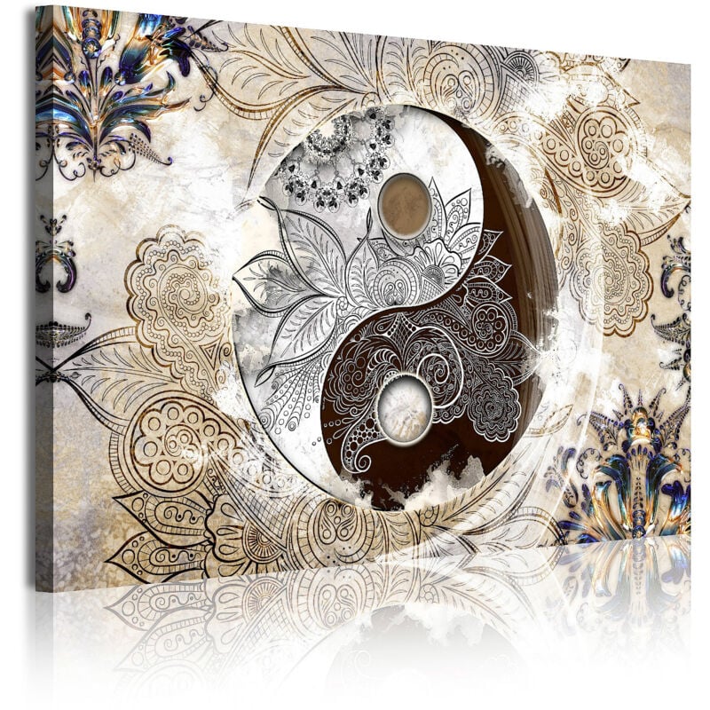 349 - Cuadros Modernos Impresión de Imagen Artística Digitalizada | Ying Yang Zen Beige | 1 Pieza 120x80cm - Dekoarte
349 - Cuadros Modernos Impresión de Imagen Artística Digitalizada | Ying Yang Zen Beige | 1 Pieza 120x80cm - Dekoarte