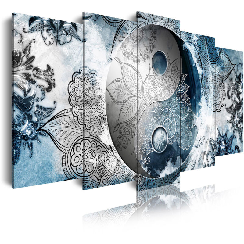 555 - Cuadros Modernos Impresión de Imagen Artística Digitalizada | Ying Yang Azul Plata | 5 Piezas 150x80cm - Dekoarte
555 - Cuadros Modernos Impresión de Imagen Artística Digitalizada | Ying Yang Azul Plata | 5 Piezas 150x80cm - Dekoarte