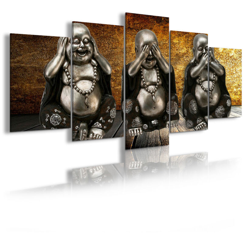 DekoArte 186 - Cuadros Modernos Impresión de Imagen Artística Digitalizada | 3 Budas Ver Oír y Callar | 5 Piezas 200x100cm XXL
DekoArte 186 - Cuadros Modernos Impresión de Imagen Artística Digitalizada | 3 Budas Ver Oír y Callar | 5 Piezas 200x100cm XXL